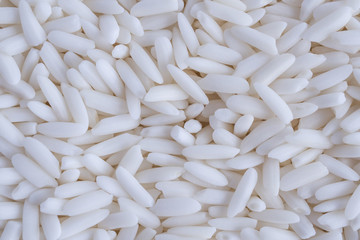 Thailand white glutinous sticky rice texture background