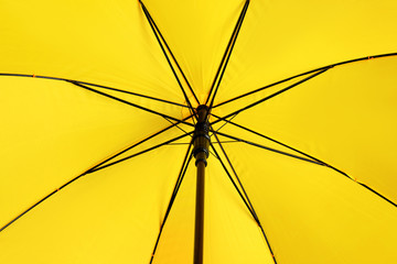 Color umbrella as background, closeup view