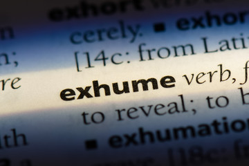  exhume