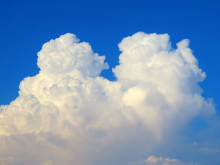 Naklejka na ściany i meble Cumulonimbus clouds over Guadalhorce Valley