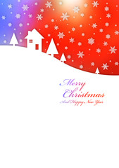 Merry Christmas rainbow card