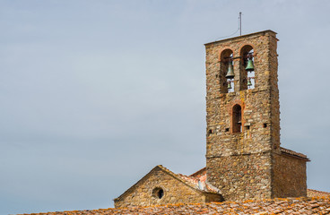 Church of St Francis medieval belfry, erected in the 13th century in the historic center of...