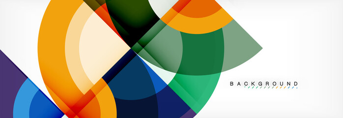 Obraz premium Vector circular geometric abstract background