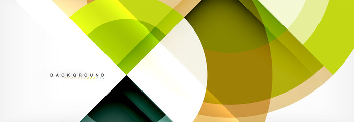 Obraz premium Vector circular geometric abstract background