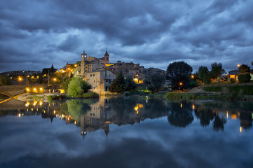 Dark evening in Gironella (Barcelona)