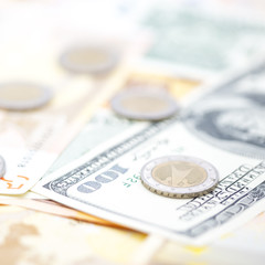 blurred dollar money  background