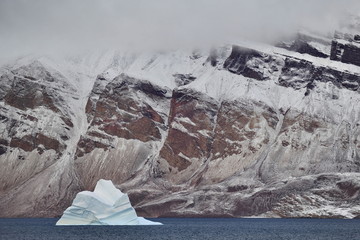 The picturesque mountains of the east coast of Greenland.