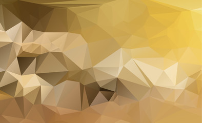 Light Orange vector Low poly crystal background. Polygon design pattern. Low poly illustration, low polygon background.