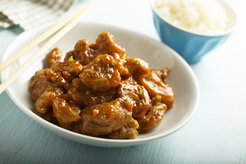 Chinese style glazed pork