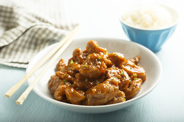 Chinese style glazed pork