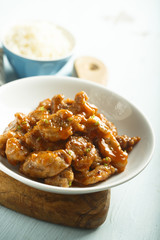 Chinese style glazed pork