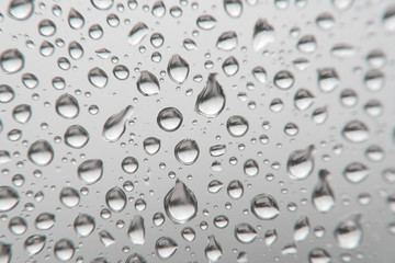 Drops of rain on the window