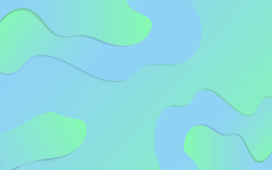 Fototapeta na wymiar Vector blue and green gradient background
