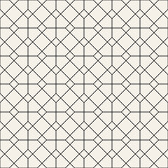 Vector seamless pattern. Modern stylish abstract texture. Repeating geometric tiles..