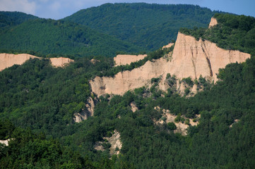 Fototapeta na wymiar Chalk Cliffs in Bulgaria