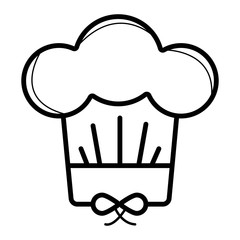 Chef hat icon vector