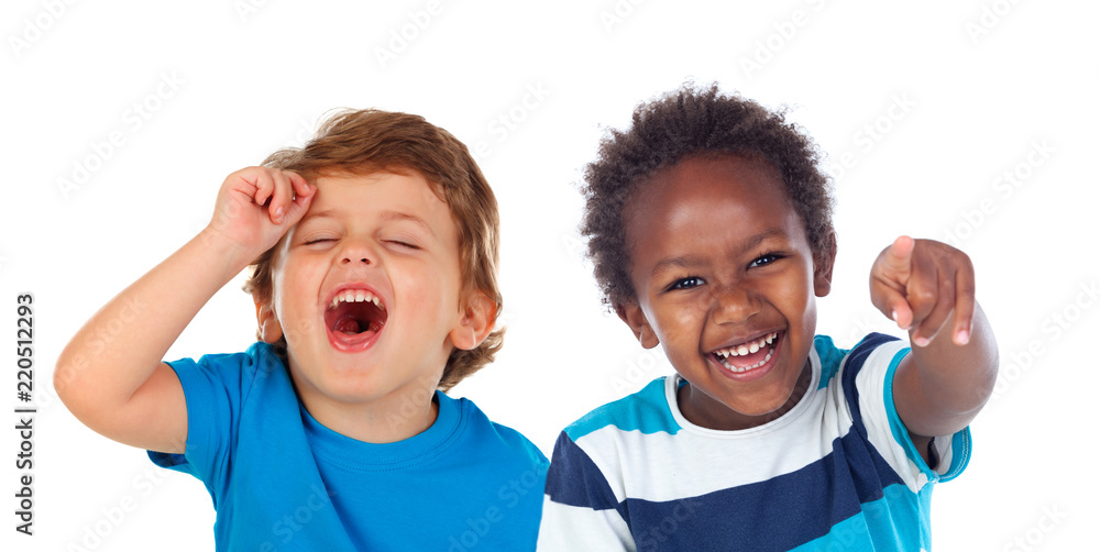 Canvas Prints Children doing joke and laughing