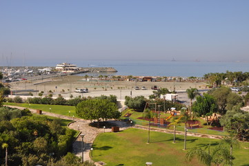 Obraz premium The beautiful St Raphael Beach Limassol in Cyprus