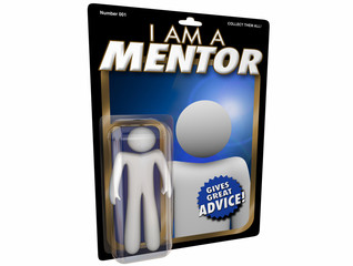 Mentor Guide Advice Teacher Boss Action Figure 3d Illustration