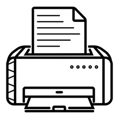 print icon vector