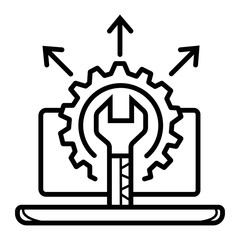 repair computer icon vector