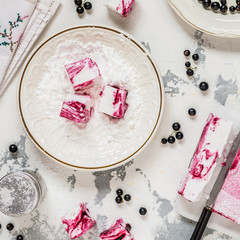 Blackcurrant Swirl Marshmallow