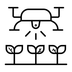 smart farm icon vector illustration
