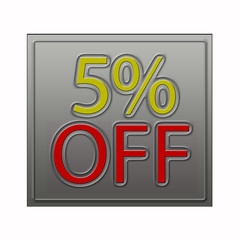 5% Off Discount Offer illustration
