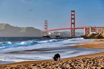 Foto auf Acrylglas Baker Strand, San Francisco Golden Gate Bridge, San Francisco, California