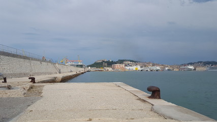 Vista Navi Porto Turistico di Ancona , Italy