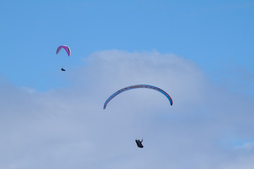 parapente en vol