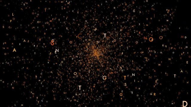 Graphic video of illustration business words text evolution movement "BOOM" blast spread on the air
