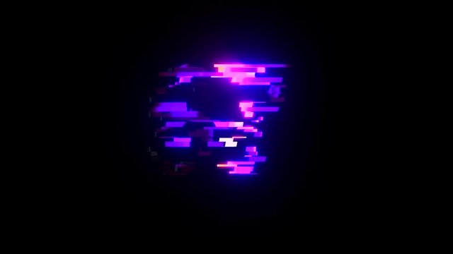 colorful futuristic laser glitch interference countdown numbers from 10 to 1 new dynamic holiday joyful techno video footage