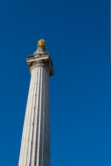 The Monument to commemorate the Great Fire of London in 1666, London, UK