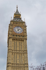 Fototapeta na wymiar Vista del Big Ben, Londra, Regno Unito