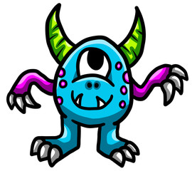 Adorable Colorful Monster