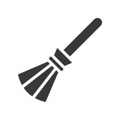 witch broom, Halloween related, glyph icon design