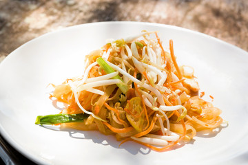 Thai food Pad thai.