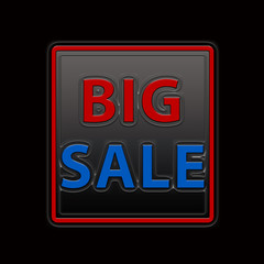 Big Sale Marketing Icon 3d illustration