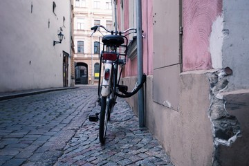 A bike in the old streets