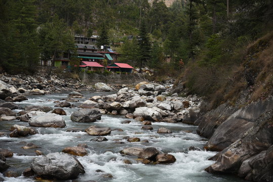 landscapes of kasol , malana , himachal pradesh , India