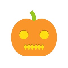 jack o lantern, Halloween related icon, flat design