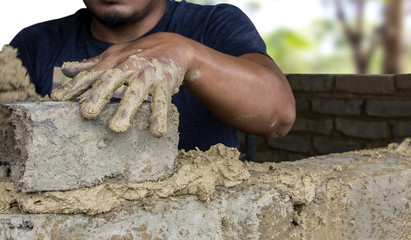 The walls are created from natural clay.