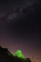 Camping under the Milky Way