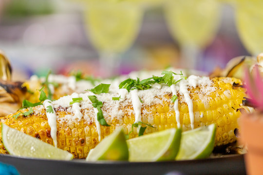 Grilling mexican street corn
