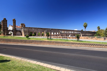 Roman aqueduct in Merida, Spain