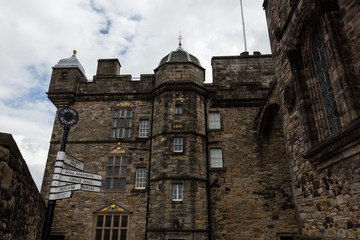 Chateau d'Edimbourg en Ecosse