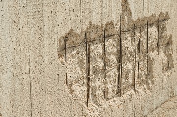 Concrete cover spalling - Steel rebars (Pesaro, Italy, Europe)