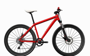 Fototapeta premium Bicycle on background. Bike.3D rendering.