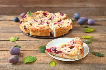 Streusel-Pflaumenkuchen